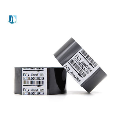 35*100m 黒色 ホット デート スタンピング リボン ロール コード 機械 温度 100C-160C