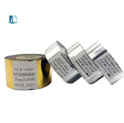 35*100m 黒色 ホット デート スタンピング リボン ロール コード 機械 温度 100C-160C