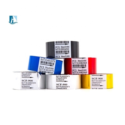 ブラスレタープリンターリボン 25mm 100M 熱伝送リボン ホットコーディングスタンピングフィルム
