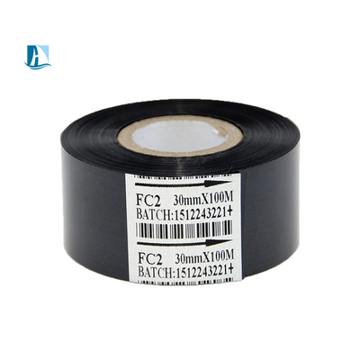 LC1 黒 40mm*100m h200frホットホイルスタンプリングマシンのためのゴールドPETホットスタンプリングホイル