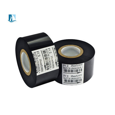 30mm*100m 紙/革/繊維/織物/プラスチックの日付コード用の熱印鑑リボン