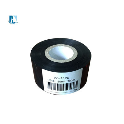 25mm*100m ラベル印刷用のホットスタンプフィルム サイズ 1インチ 熱伝送リボン