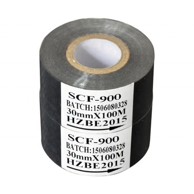 プリンターリボン 12mm 幅 30mm x 100m 黒いロール ホットスタンプコーダーに対応