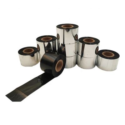 ホットスタンプ温度100C-160C 55*100m/122mのための樹脂ワックスプリンターリボン