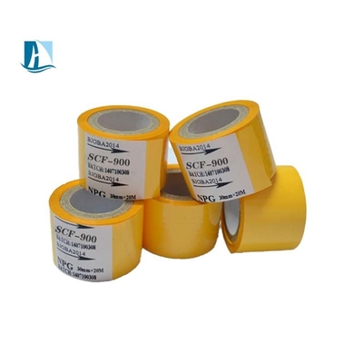 ファックス機対応 印刷用 黄色 LC1.50mm*100m カラーコードリボン