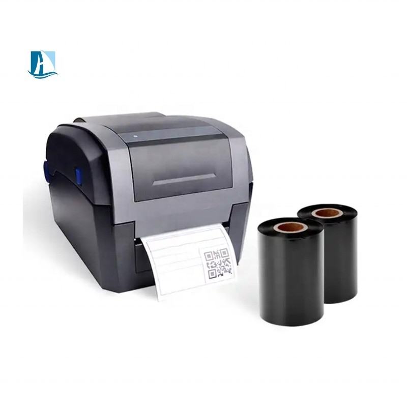 グレードワックス樹脂バーコード TTR インク ラベル プリンター リボン 55mm*450m 熱伝送
