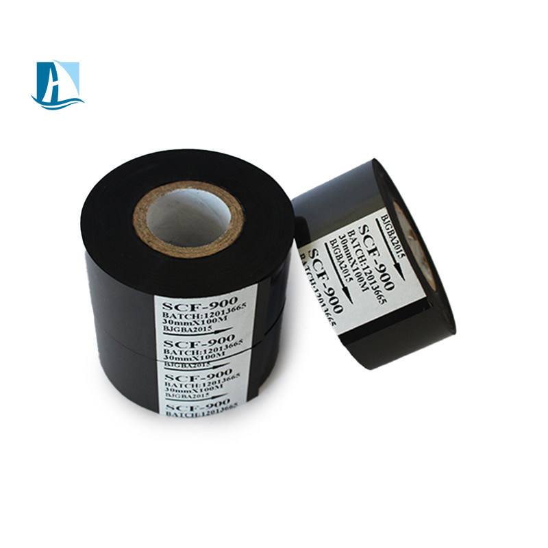 30mm*100m ブラックインク 熱伝送リボン スタンプ フォイル 日付 コードロール 色彩豊かなデザイン